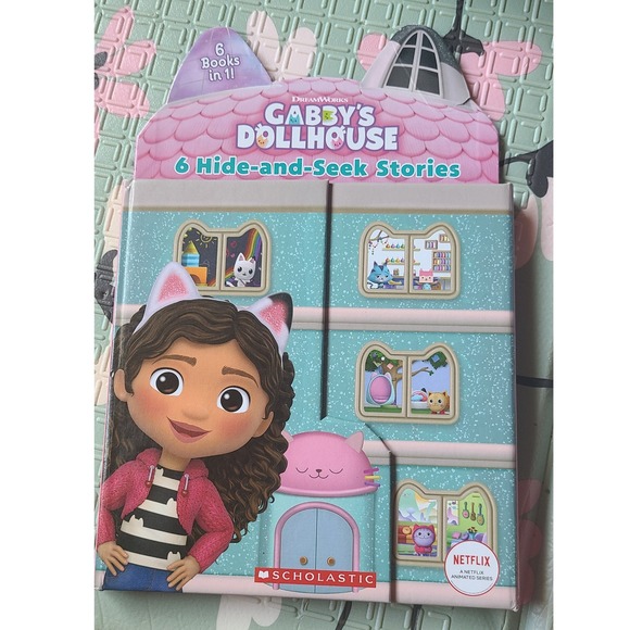 Scholastic Other - DreamWorks Gabbys Dollhouse 6 Hide-and-Seek Stories Scholastic Board Book Set